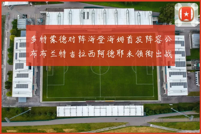 多特蒙德对阵海登海姆首发阵容公布布兰特吉拉西阿德耶米领衔出战